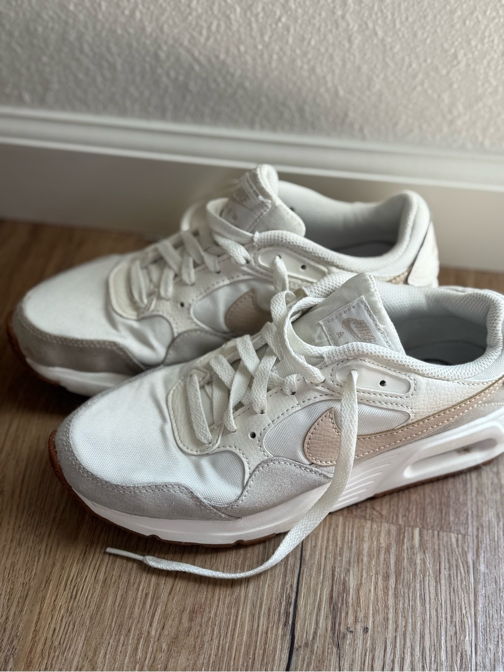 Nike Women’s Air Max Sneakers in White and Gum - Picture 2 of 9